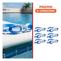 Pack6 Utensilio para Natacion Marmoleado FEELDOO Azul y Blanco Comodo